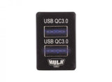 Hulk 4X4 - DUAL USB SOCKET QC3 OE RPL T/S LATE TOYOTA BLUE LED