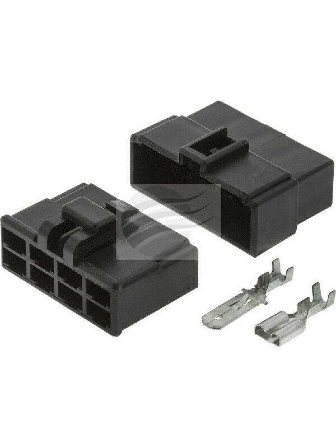 Jaylec - Pack Of 1 Qc Connector Housing Kit 8 Pole Black Male Female