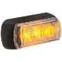 Jaylec - Amber 3 Module LED Emergency Lamp 12 Volts Black Housing 300mm Lead