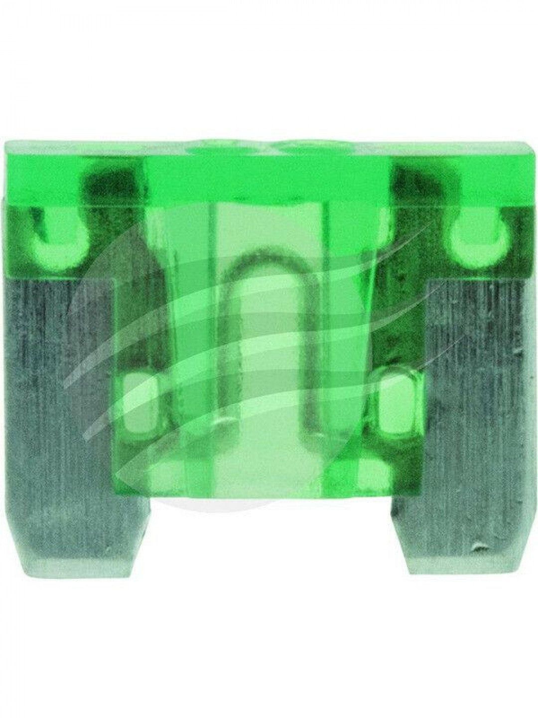 Jaylec - Pack Of 10 Low Profile Mini Fuse 30 Amps Green 58 Volts