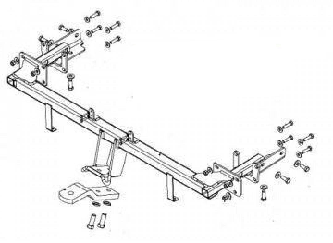 Trailboss - Towbar Suited For KIA RIO Hatch 3D & 5D (2011 - 2016)