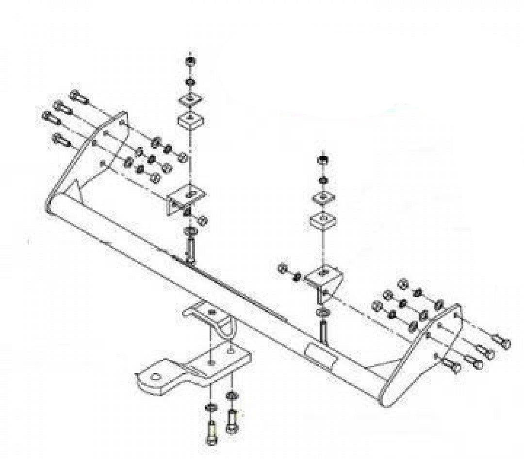 Trailboss - Towbar Suited For Mitsubishi Triton 2WD/4WD (1987 - 2006)