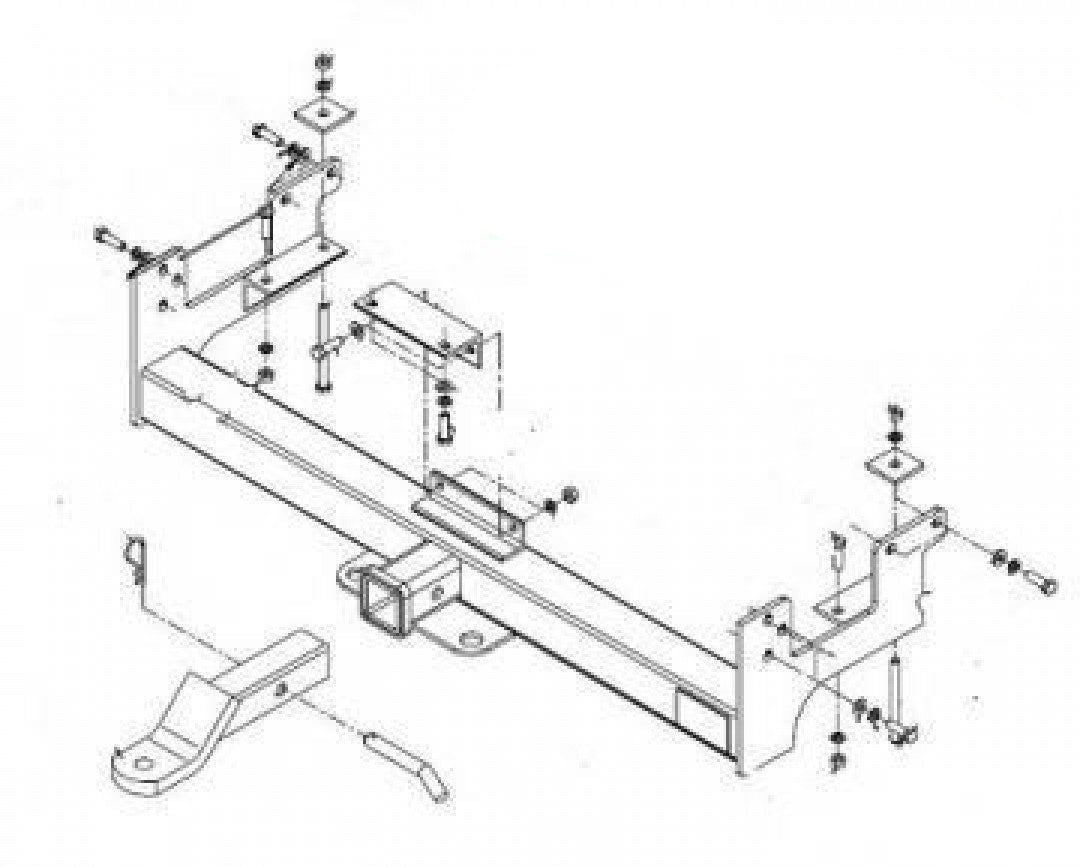 Trailboss - Towbar Suited For Toyota Landcruiser Troop Carrier 70/75/78/79 Seri…