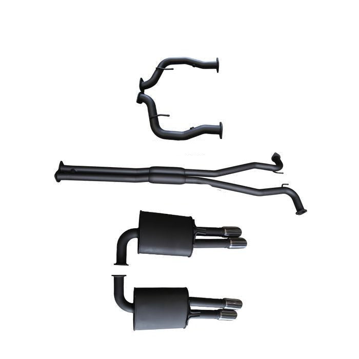 Manta | Twin 2.5″ Cat Back Exhaust System with Hotdog/Muffler | Holden Statesman Caprice WM WN V8 6.0L LWB Sedan 2006–2017