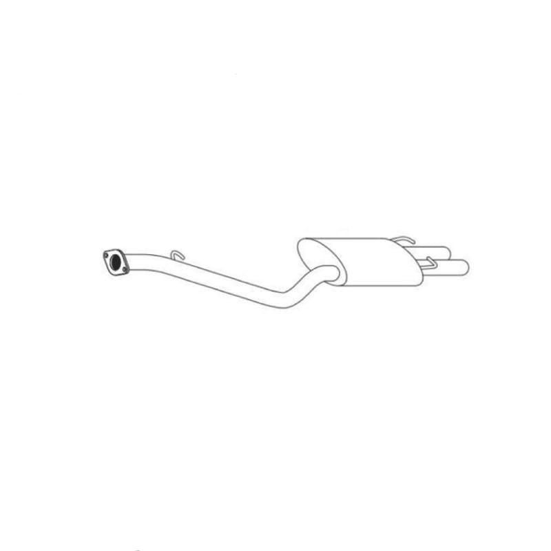 Standard Replacement - Honda Accord CB (1989 - 1994) Sedan (2.2L) Rear Muffler