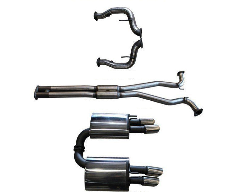 Manta | Twin 3″ Cat Back Exhaust with Hotdog & Muffler | Holden Commodore VE VF V8 Sedan Wagon | 2006–2017