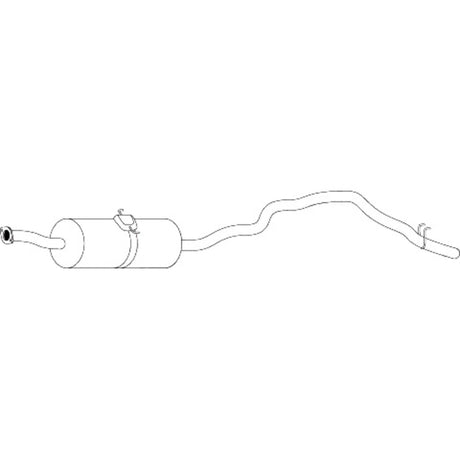 Standard Replacement - Toyota Hiace RZH103R, RZH113R (1989 - 2005) Van (2.4L) Rear Muffler To Suit SWB