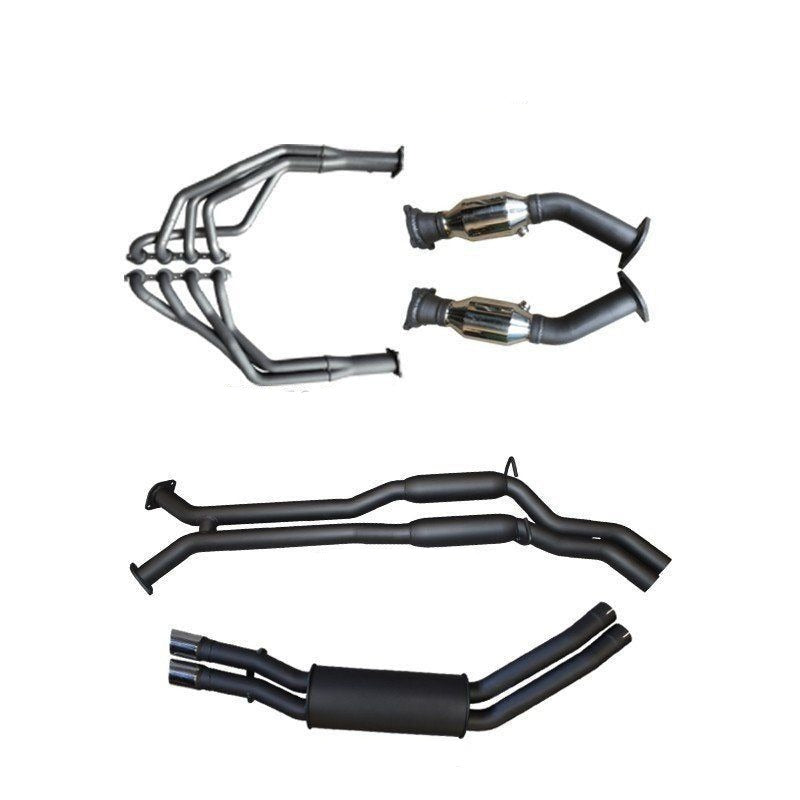 Manta | Twin 2.5″ Full Exhaust System with Extractors Hotdog/Muffler | Holden Statesman Caprice WK WL 5.7L V8 LWB Sedan 2003–2006