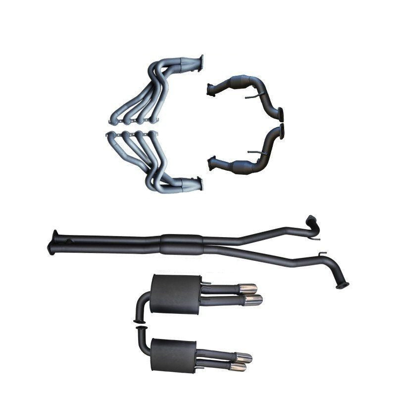 Manta | Twin 2.5″ Full Exhaust System with Extractors Hotdog/Muffler | HSV Grange WM V8 6.0L 6.2L LWB Sedan 2006–2013