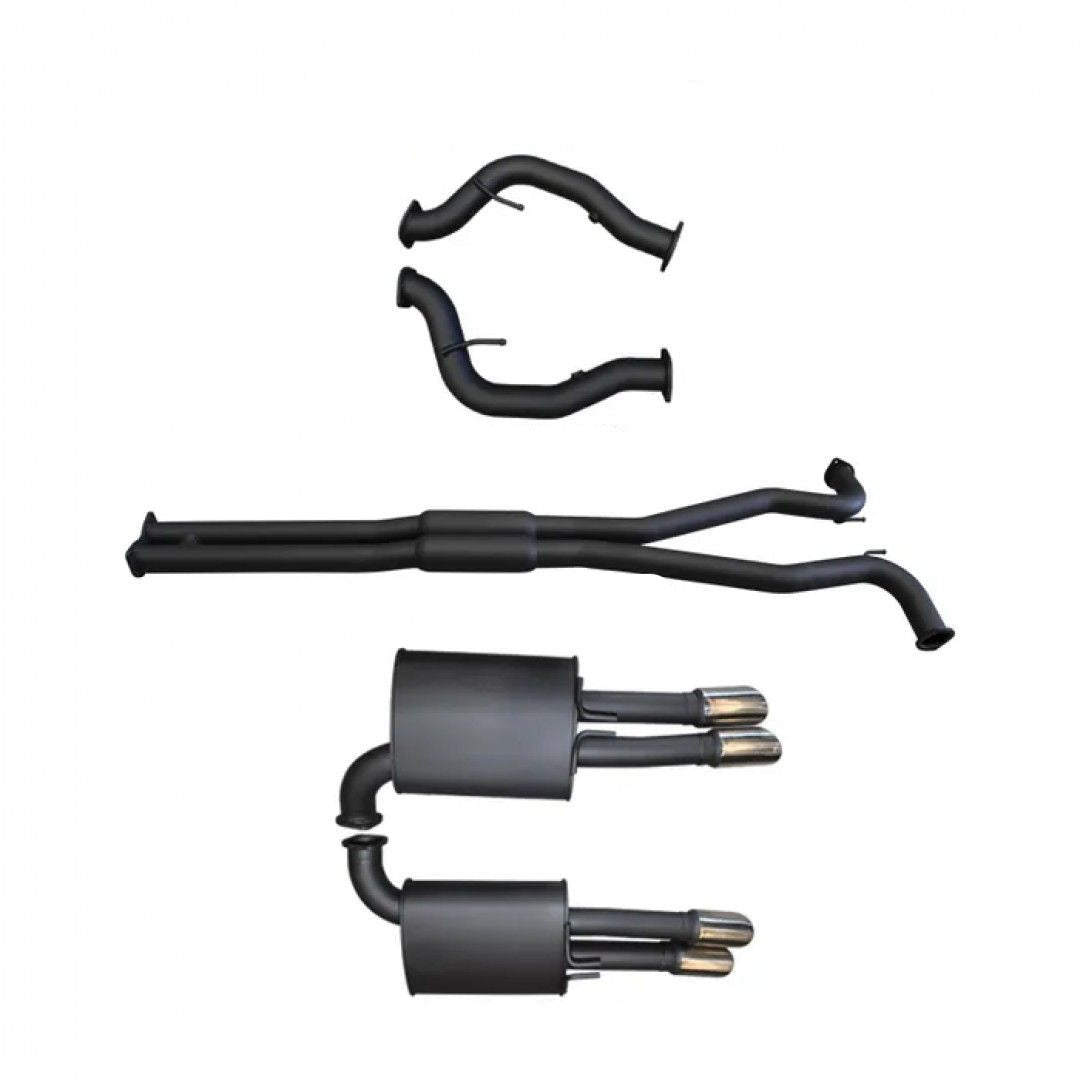 Manta | Twin 3″ Cat Back Exhaust System with Hotdog/Muffler | Holden Statesman Caprice WM WN V8 6.0L LWB Sedan 2006–2017