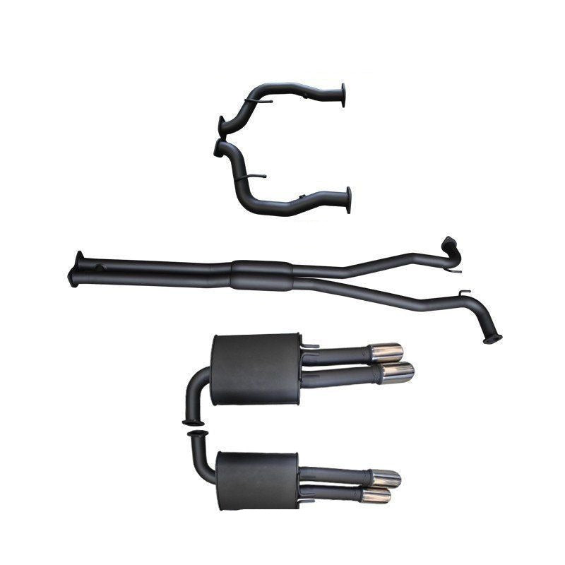 Manta | Twin 2.5″ Catback Exhaust Hotdog/Muffler | HSV Grange WM V8 6.0L 6.2L LWB Sedan 2006–2013 – Aluminised Steel