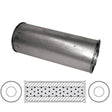 Redback - 3" Universal Muffler Centre/Centre 16"x6" Round Aluminised