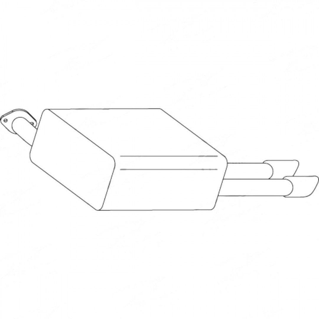 Standard Replacement - Holden Commodore VE (2006 - 2013) Sedan (6.0L) Rear Muff…