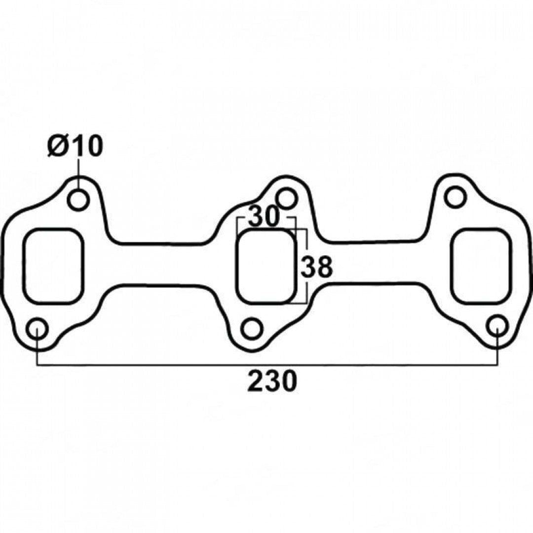 Toyota Land Cruiser HJ45, H 3.6L, Diesel - Exhaust Manifold Gasket
