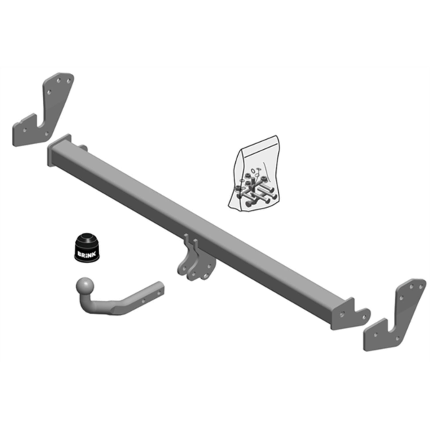 BRINK - Hyundai Kona OS OSE OSI (2017 - 2023) SUV Detachable Towbar