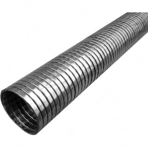 Exhaust Flexible Tube - 3-1/2" Inch (89mm) I.D. 3M Length, Stainless Steel