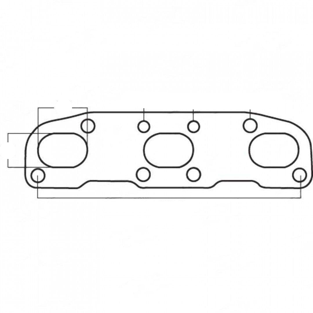Nissan Navara D40 V6, VQ40, Year 2006-on, 2 Gaskets required - Exhaust Manifold Gasket