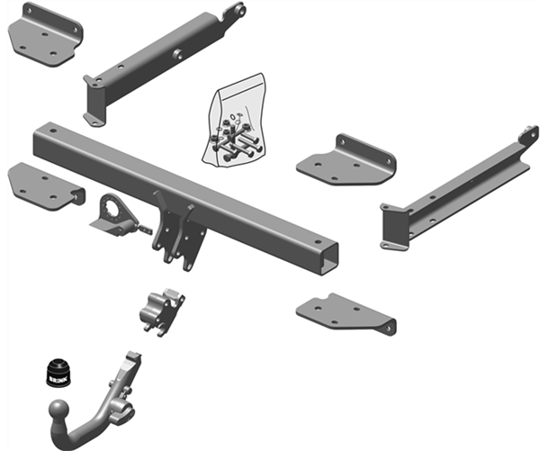 BRINK - Mercedes-Benz M-Class (2005 - 2011) European Towbar