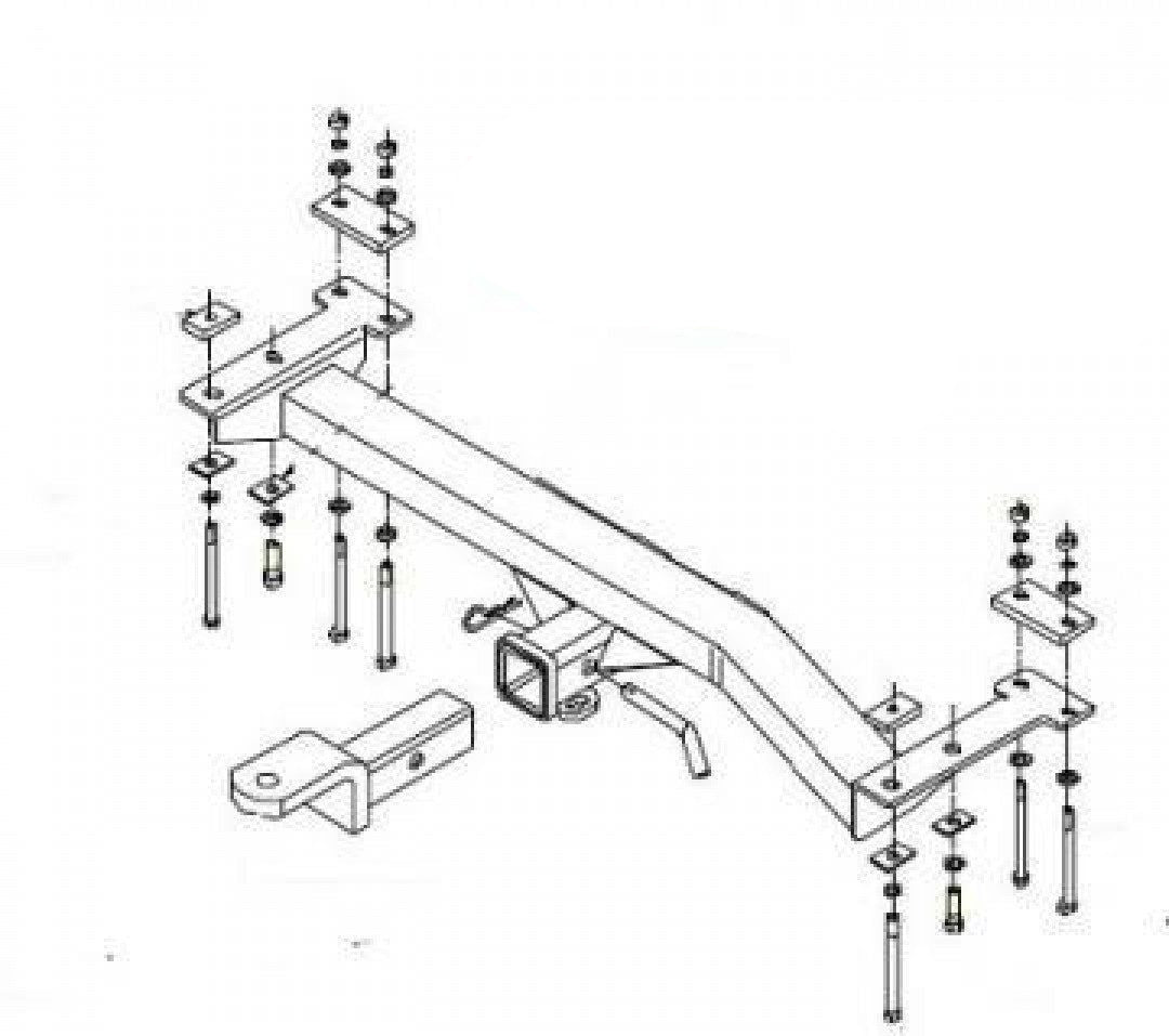 Trailboss - Towbar Suited For Mitsubishi Pajero LWB (1991 - 2000)