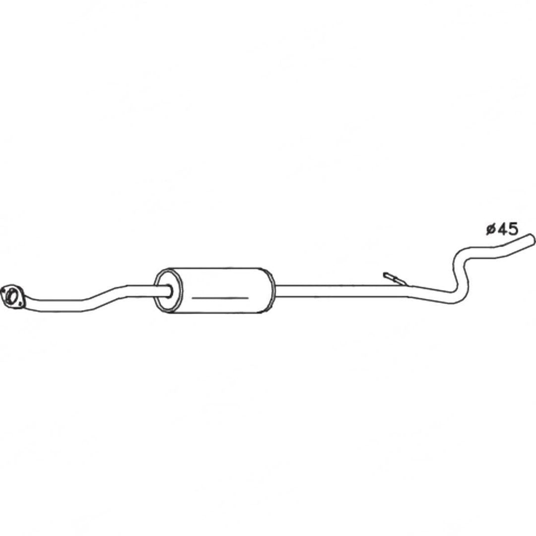 Standard Replacement - Citroen C3 (2003 - 2016) Hatchback (1.6L) Centre Muffler