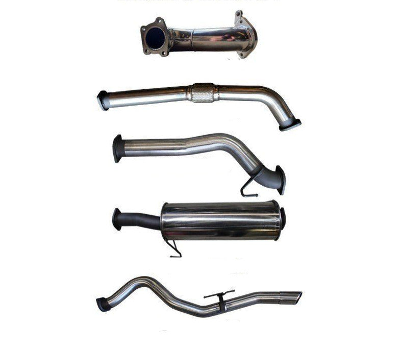 Manta | 3in Turbo Back without Cat & With Muffler | Holden Colorado RC 3.0L SWB Ute 2008–2010