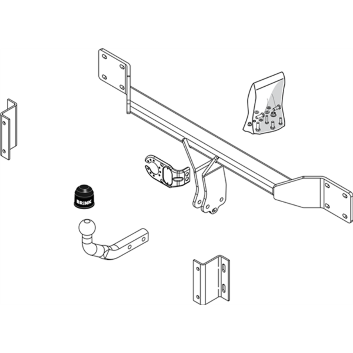 BRINK - BMW 5 Series (2001 - 2009) Sedan European Towbar