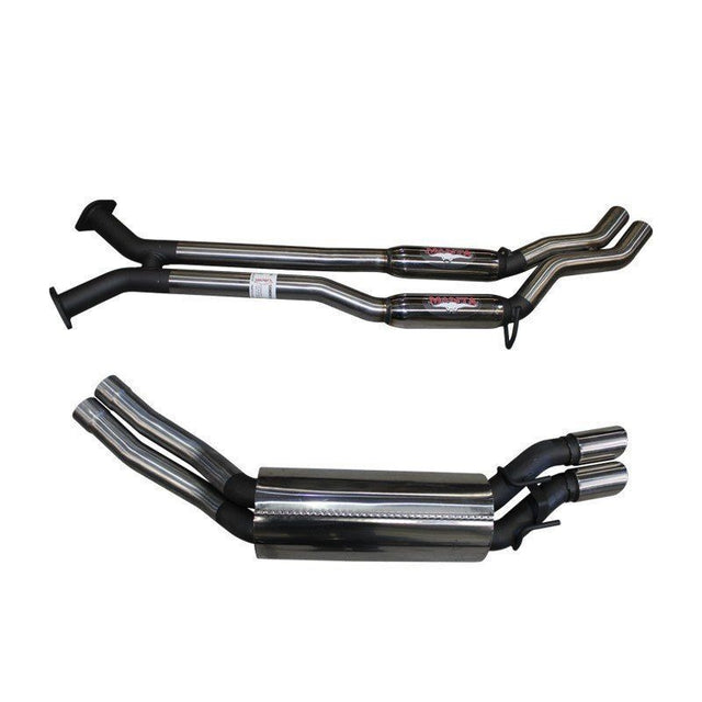 2.5in Dual Cat Back Exhaust with PH/Muffler for Holden Adventra & HSV Avalanche VY/VZ 5.7L V8 AWD Wagon (2003–2006) – Manta Stainless Steel