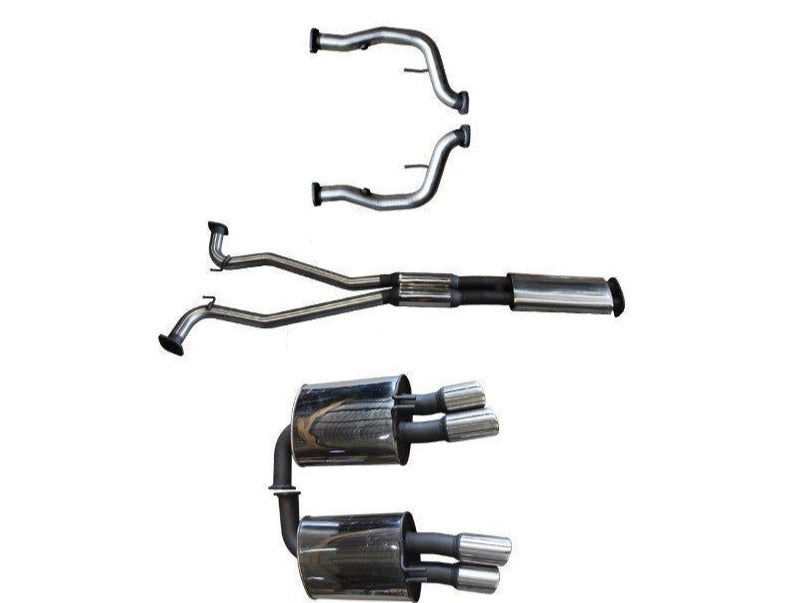 Manta | Twin 2.5″ Cat Back Exhaust with Front & Rear Mufflers | Holden Commodore VE VF V8 Sedan & Wagon, HSV Clubsport GTS Tourer 2006–2017