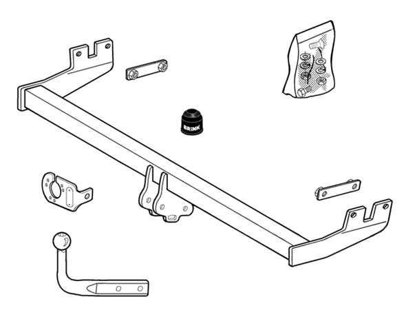 BRINK - Mercedes-Benz A-Class (1997 - 2004) European Towbar