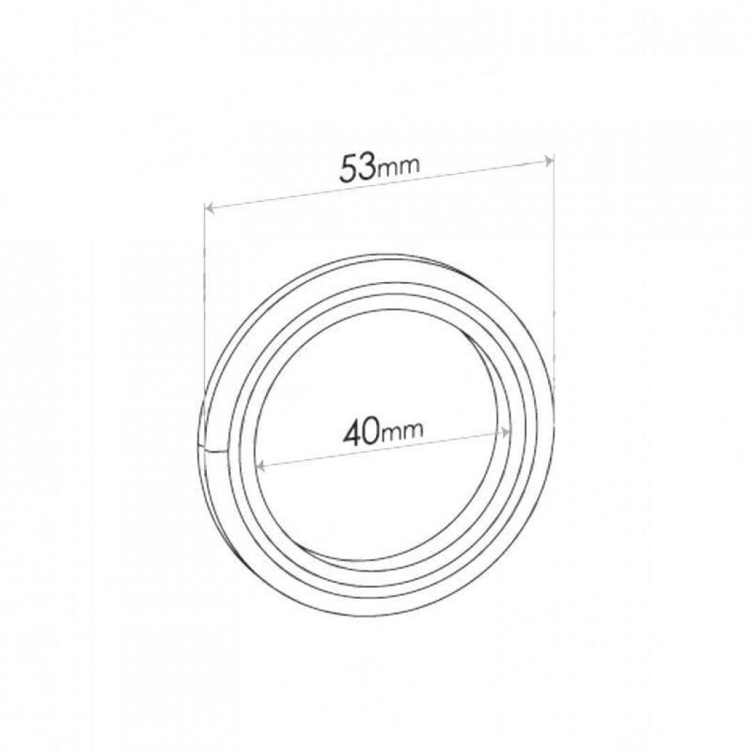 Spiral Wound Ring Gasket - ID 40mm, OD 53mm, THK 5mm, SPIRAL