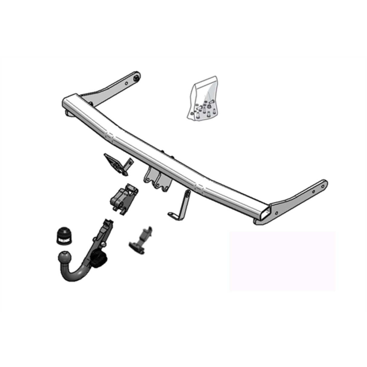 BRINK - Volkswagen Passat (2005 - 2010), Volkswagen Passat (2005 - 2014) European Towbar