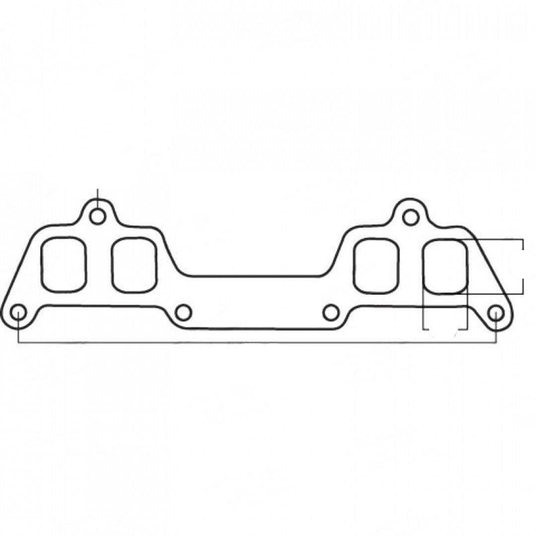 Mazda UB 1490cc, NA 1586cc, VC 1769cc, VB 1796cc & MA 1970cc, 4 Cylinders, Square Port - Exhaust Manifold Gasket