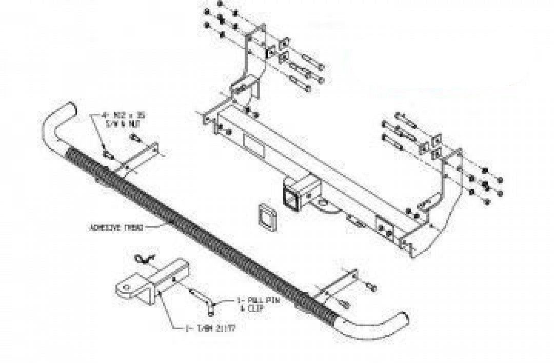 Trailboss - Towbar Suited For Volkswagen LT & Merc Sprinter Van 3D (1998 - 2006)