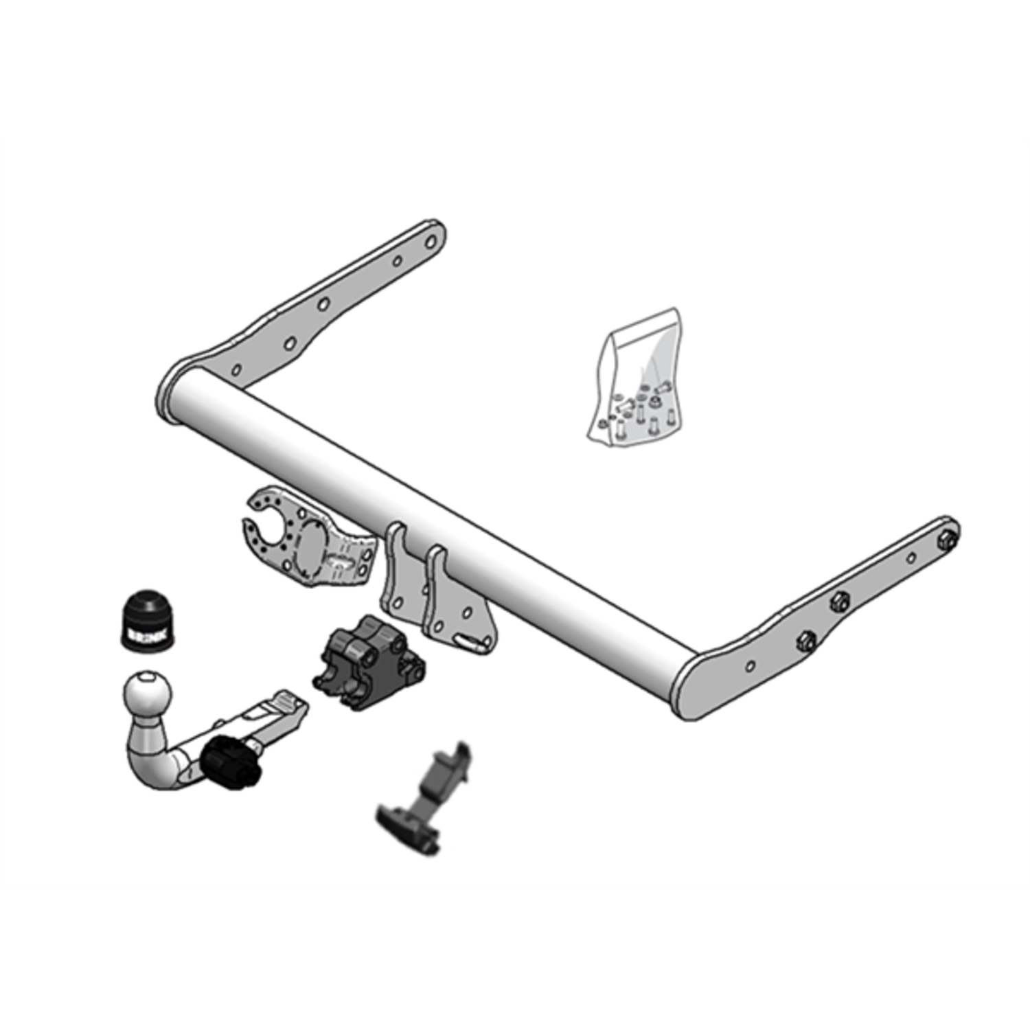 BRINK - Volkswagen Transporter, Caravelle, Multivan (2003 - on) European Towbar