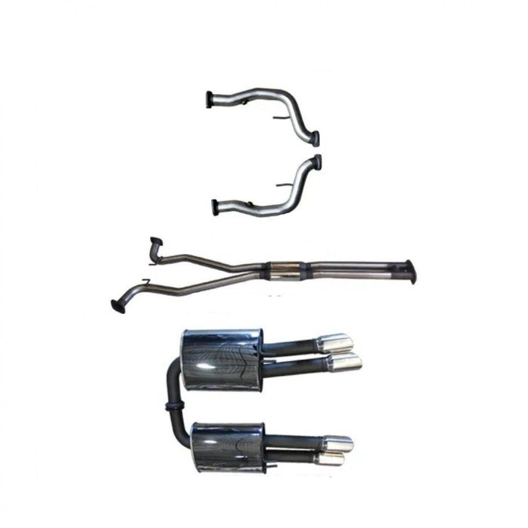 Manta | Twin 2.5″ Cat Back Exhaust System with Hotdog/Muffler | Holden Statesman Caprice WM WN V8 6.0L Sedan 2006–2017