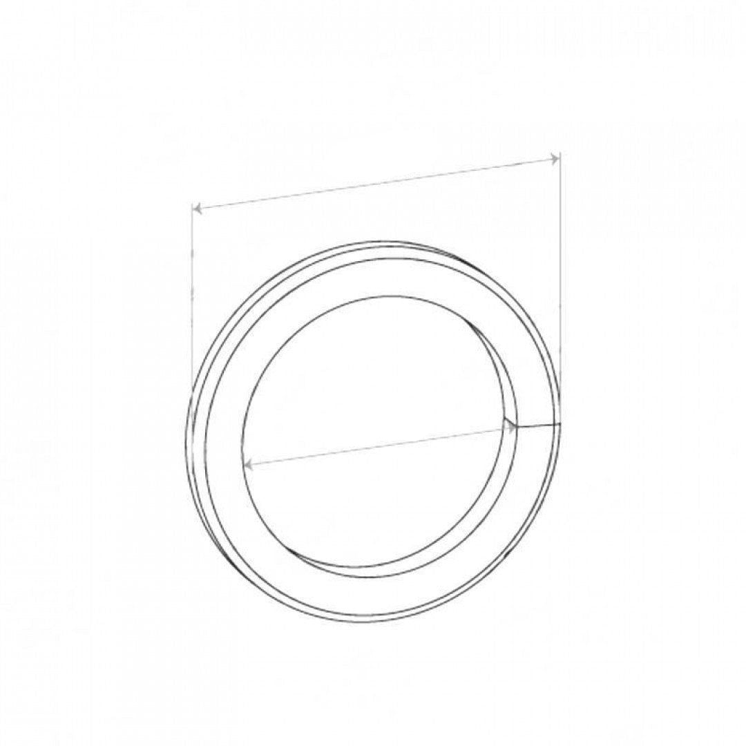 Spiral Wound Ring Gasket - ID 36mm, OD 49mm, THK 5mm, SPIRAL
