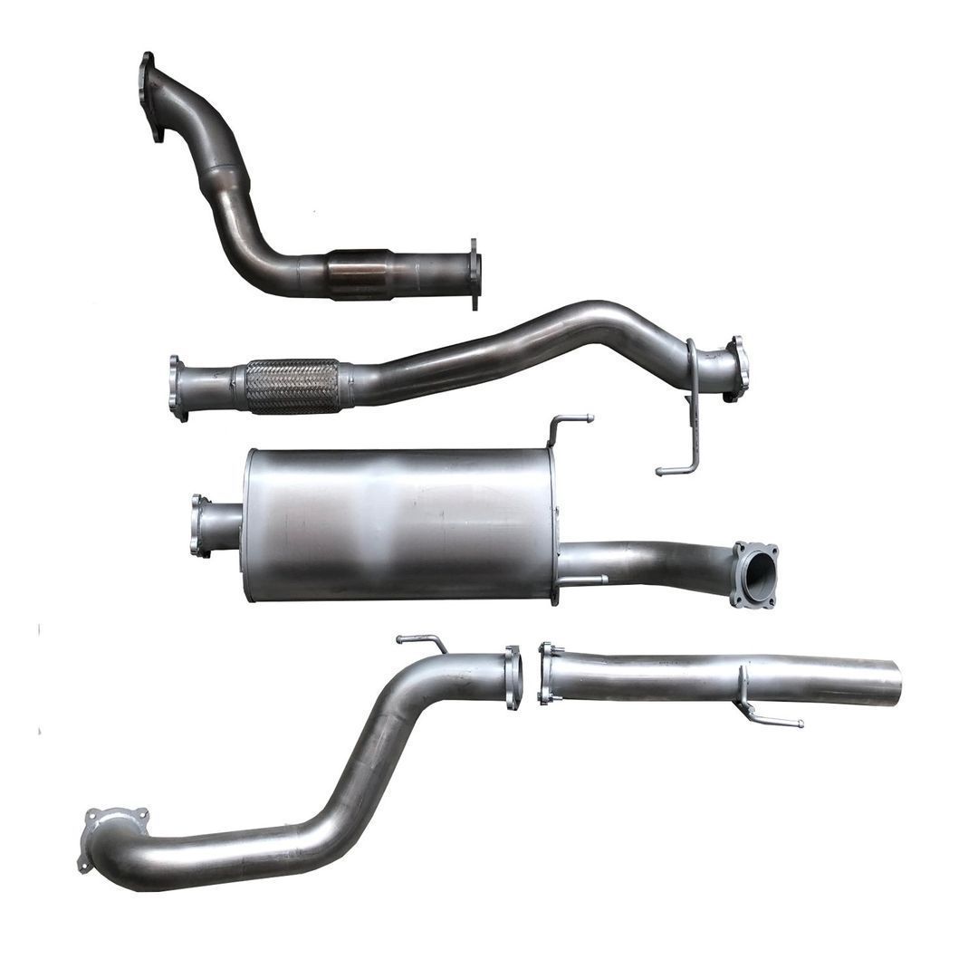 Berklee Performance - Toyota Landcruiser 100 Series 4.2L (1HD-FTE) 3" Mild Steel Turbo Back Exhaust  (Ballistic Exhaust)