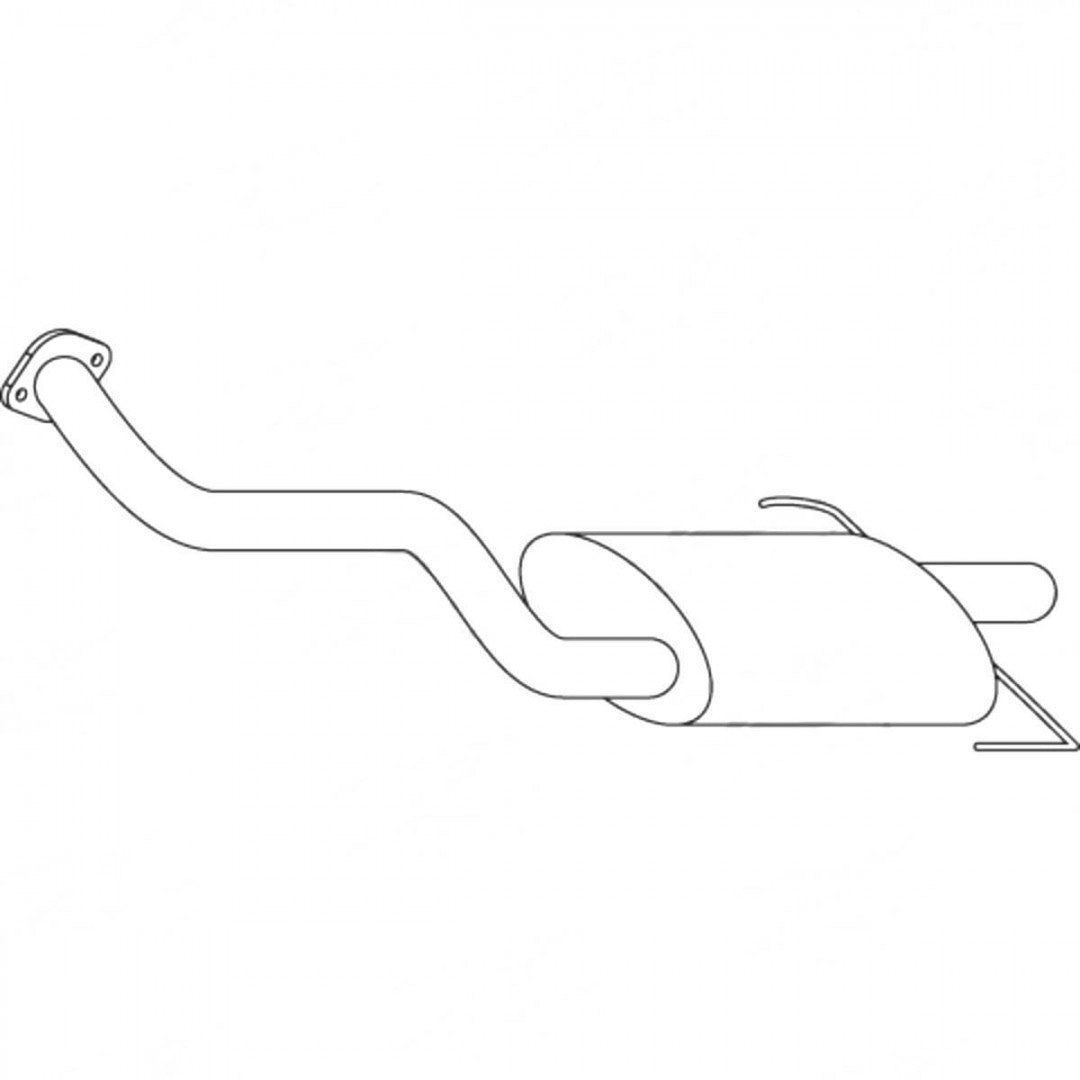 Standard Replacement - Nissan Maxima QX A33 (1999 - 2003) Sedan (3.0L) Rear Muf…