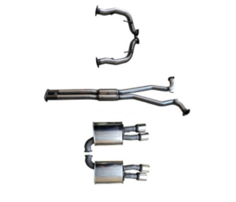Manta | Twin 3″ Cat Back Exhaust System Hotdog & Muffler | HSV VE E2 6.2L V8 Sedan Wagon 2009–2010