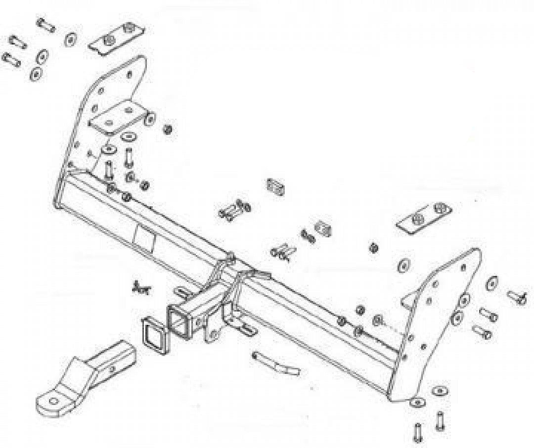 Trailboss - Towbar Suited For Mazda BT-50 Tub Body 2WD/4WD (2011 - 2015) - Defa…