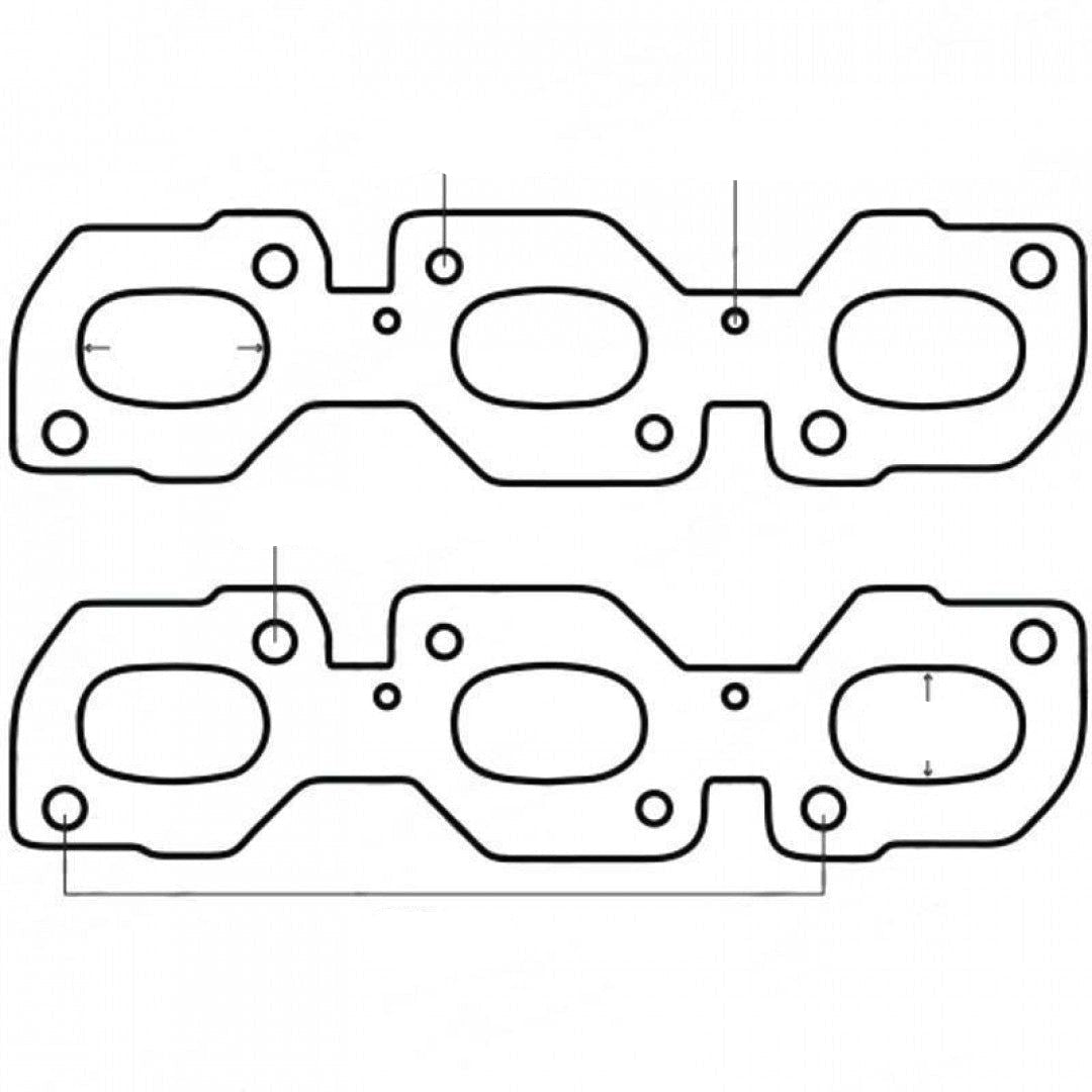 Ford Escape & Mazda Tribute V6 - Exhaust Manifold Gasket Pair