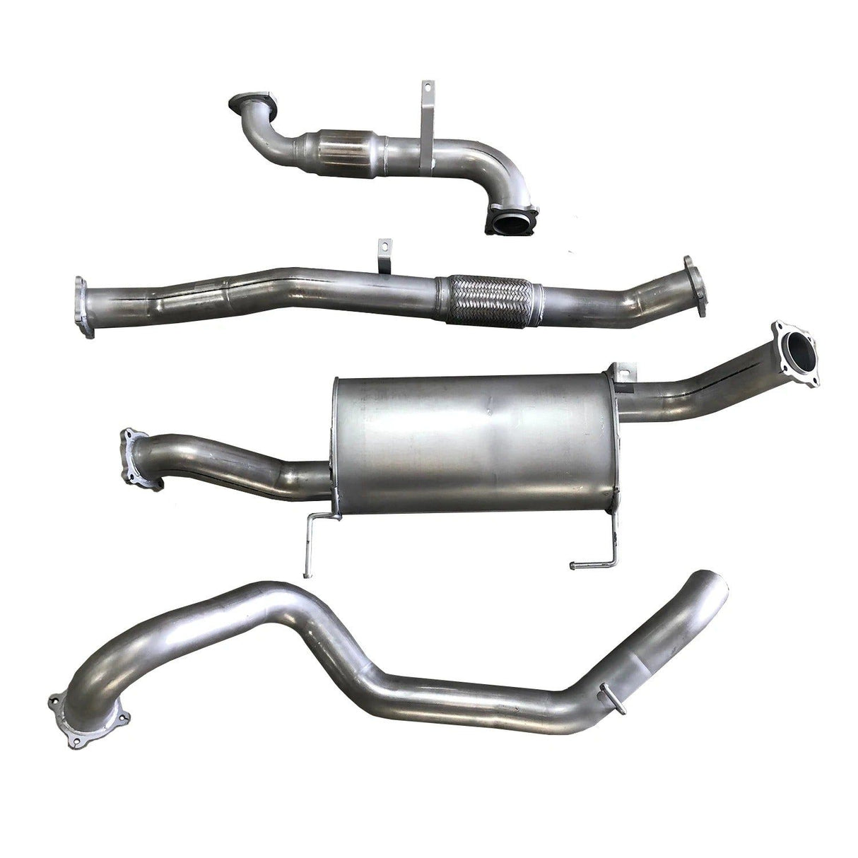 Berklee Performance - Nissan Patrol 3.0L GU 3" Stainless Steel Turbo Back Exhaust System (Ballistic Exhaust)