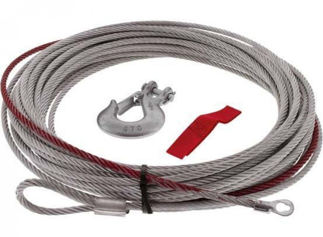 Hulk 4X4 - STEEL WINCH CABLE REPLACEMENT T/S 9500lb 8.33mm x 28m GALVIN