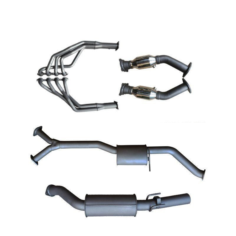 Manta - Holden Commodore Ute (2000-2007) VU, VY, VZ 5.7L & 6.0L Ute 3in Single With Extractors Muffler/Muffler