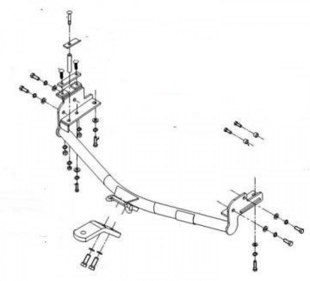 Trailboss - Towbar Suited For Toyota Hiace Bus Commuter (1989 - 2005)
