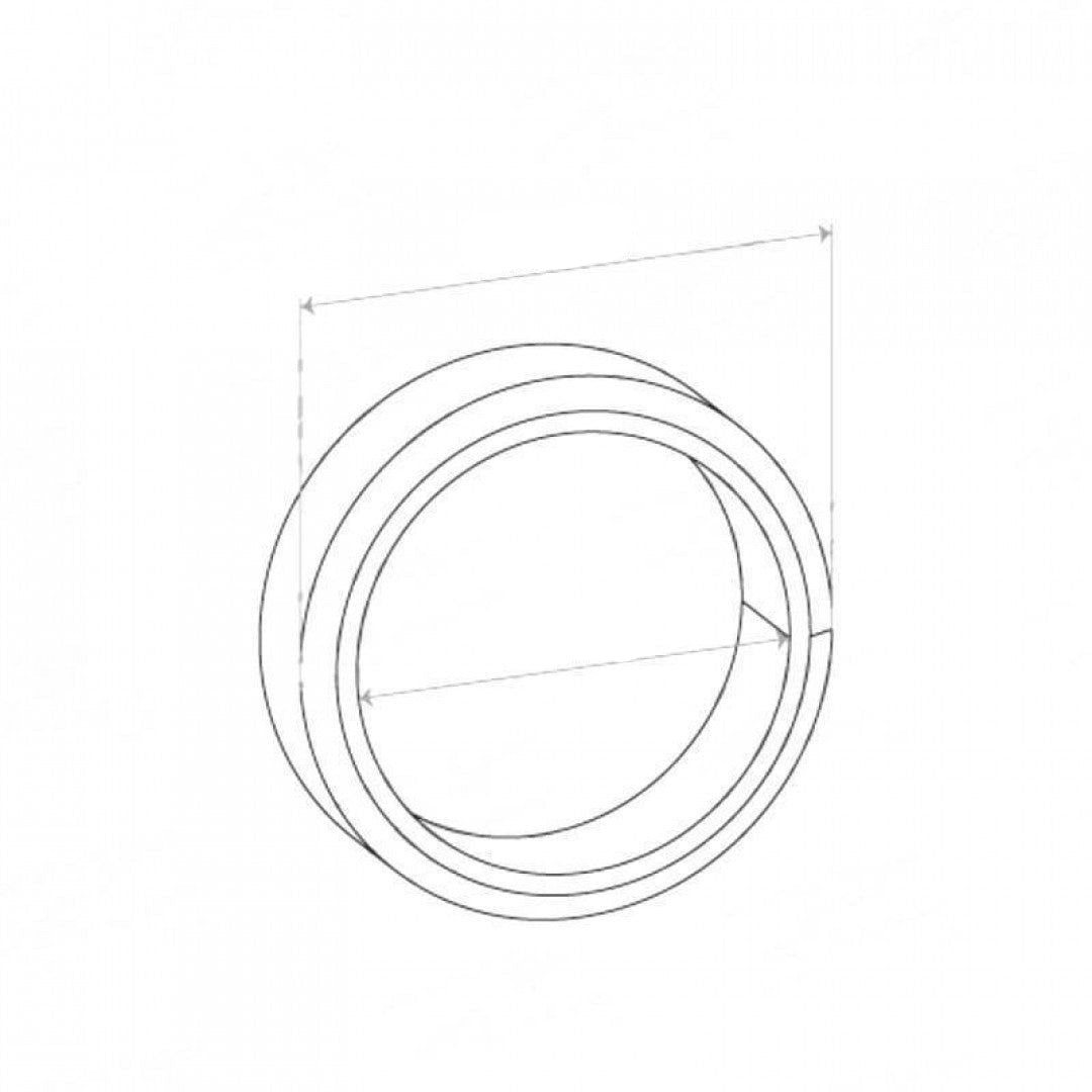 Single Taper Ring Gasket - ID 50mm, OD 59mm, THK 15mm, WIRE