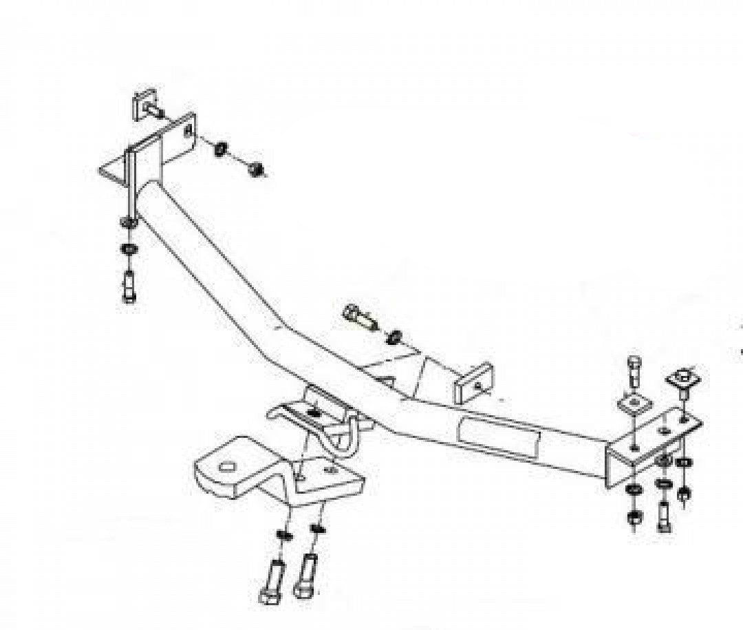 Trailboss - Towbar Suited For Mitsubishi Lancer Sedan CE (1992 - 2002)