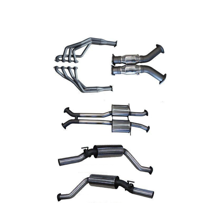 Manta | Twin 3in Full Exhaust System with 1 7/8in Extractors Muffler Muffler | HSV Maloo VY VZ 5.7L 6.0L V8 Ute 2002–2007