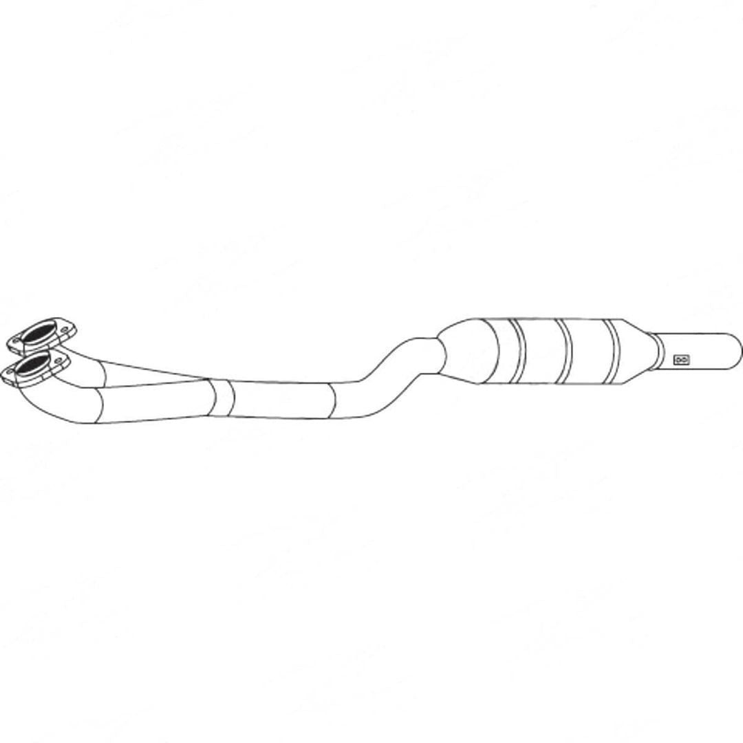 Standard Catalytic Converter - BMW 5 E39 535i 540i (1996 - 2003) Sedan (3.5L/4.4L) Cata…