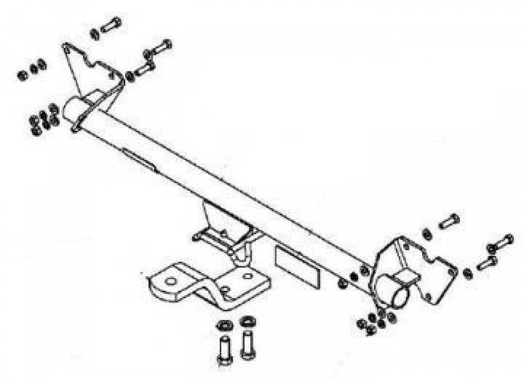 Trailboss - Towbar Suited For Toyota Yaris Hatch 3 & 5D (2005 - 2011)